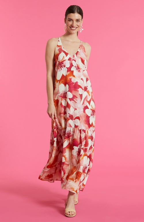 Lexi Painterly Floral Dress - Painterly Floral