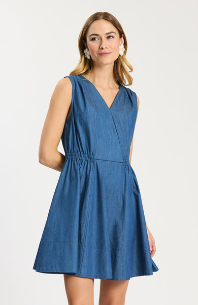 Emory Sleeveless Wrap Dress Emory Sleeveless Wrap Dress