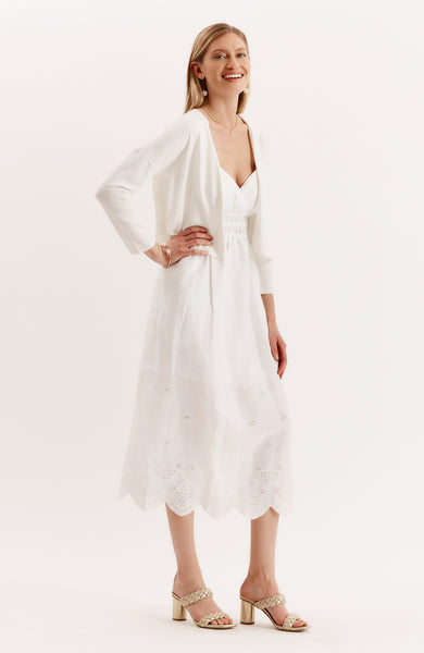 Shrug Cardigan - White – tyler böe
