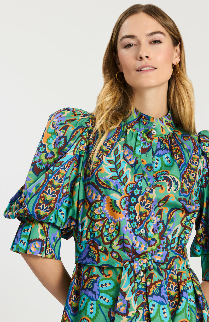 Lydia Fiesta Paisley Dress - Fiesta Paisley S / Fiesta Paisley Lydia Fiesta Paisley Dress - Fiesta Paisley S / Fiesta Paisley
