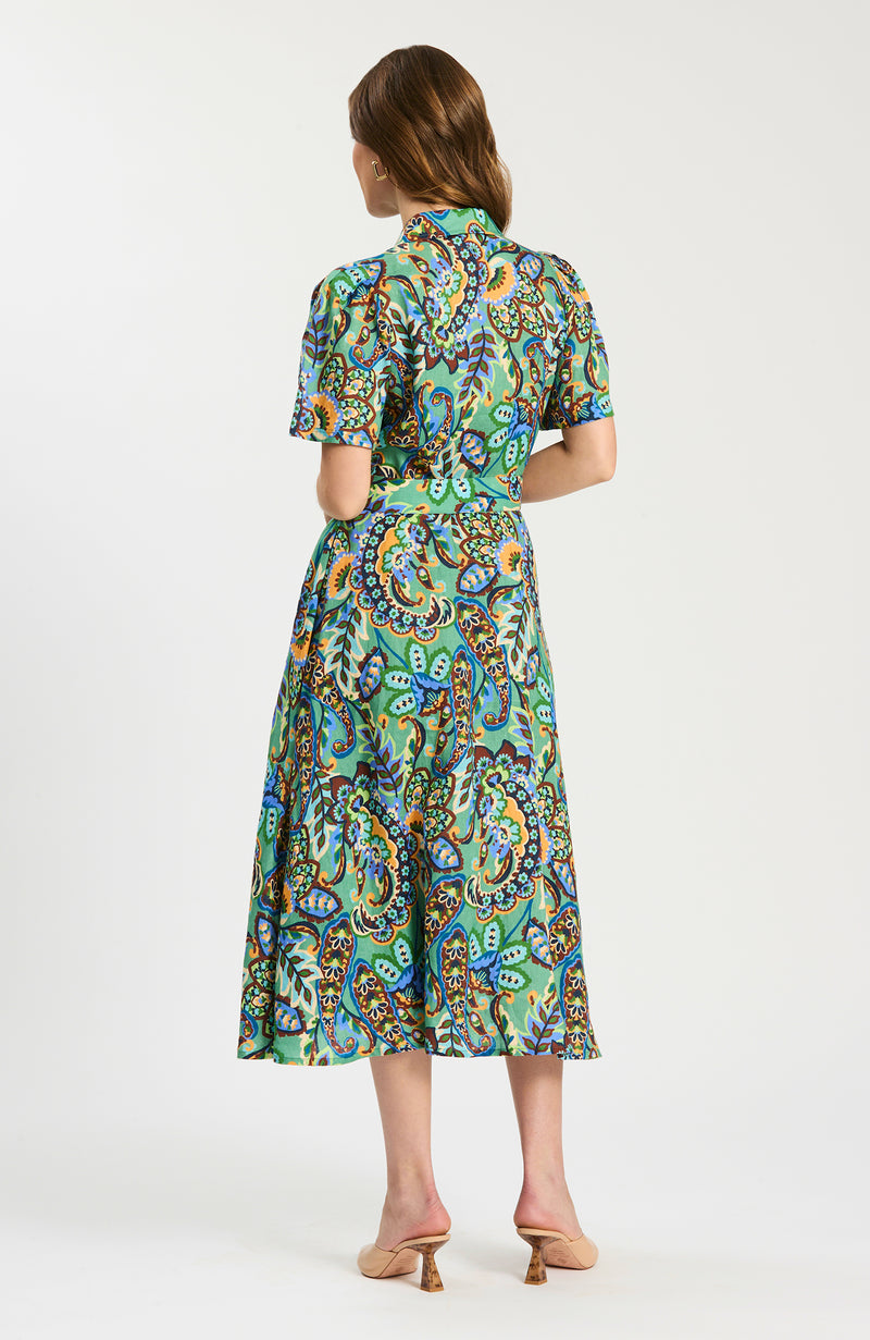 uo mesh paisley midi dress Asha Fiesta Paisley Midi Dress