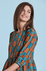 Phoebe Cotton Skimmer Dress - Multi Macaroons