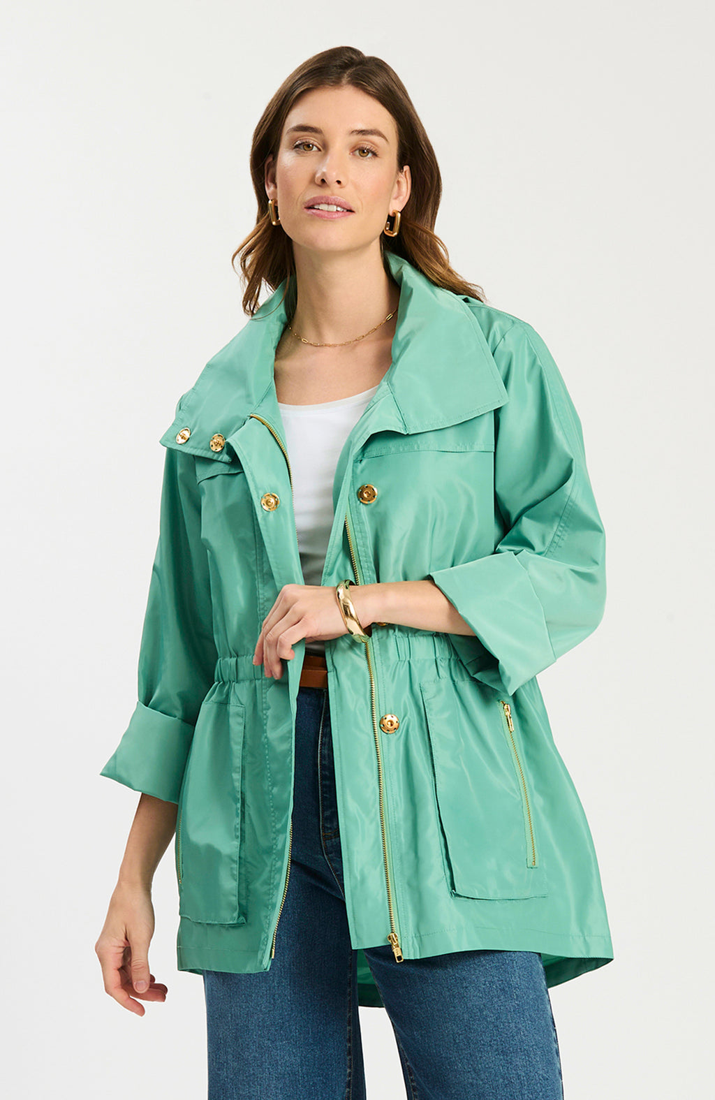 Newport Rain Slicker - Creme de Menthe – tyler böe