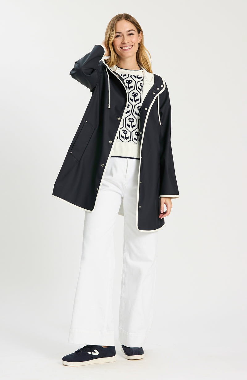Block Island Rain Coat - Navy – tyler böe