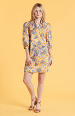 Sheri Paisley Dress - Yellow Paisley