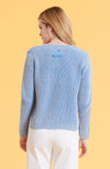 Mineral Wash Shaker Sweater - James Blue