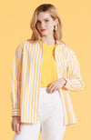 Natalie Striped Shirt - Sunshine Yellow