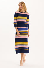 Georgie Merino Blend Sweater - Multi Stripes