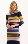 Georgie Merino Blend Sweater - Multi Stripes
