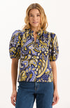 Jenna Cotton Sugar Plum Paisley Top - Sugar Plum Paisley