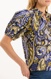 Jenna Cotton Sugar Plum Paisley Top - Sugar Plum Paisley