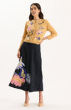 Flora Embroidered Cardigan - Light Camel