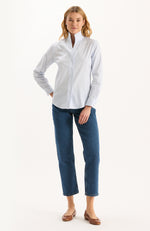 Natalie Striped Shirt - Blue Stripes