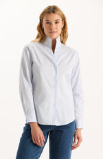 Natalie Striped Shirt - Blue Stripes