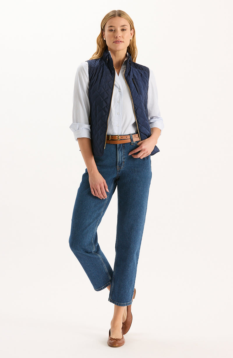 Moto Vest - Navy