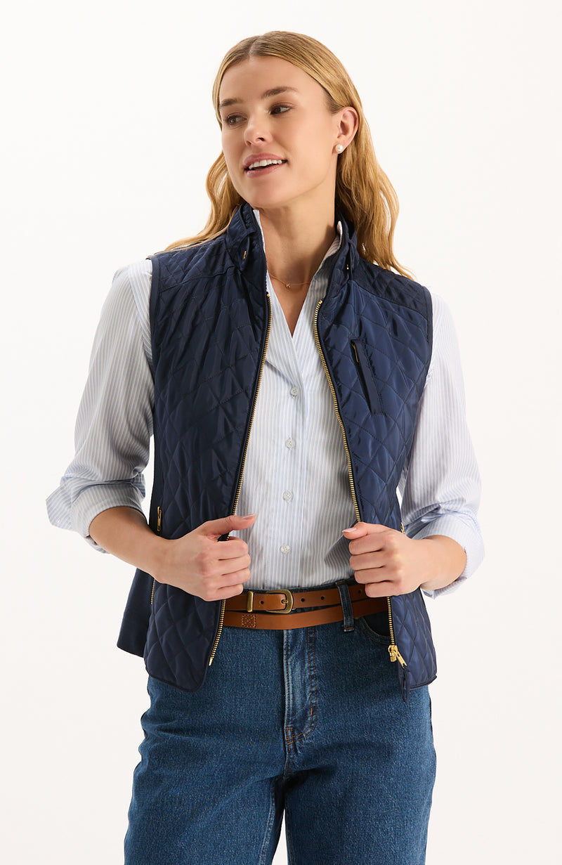 Moto Vest - Navy