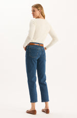 Cotton Cashmere Crewneck - White