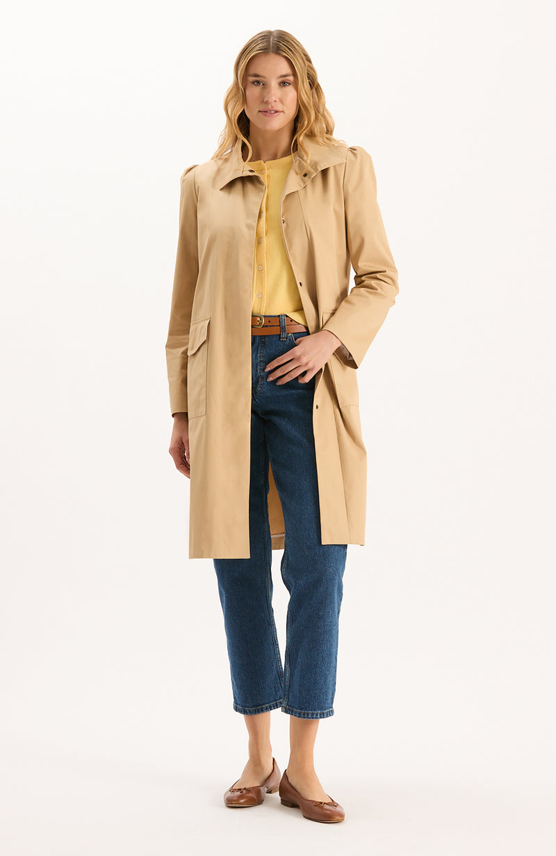 Tasha Water Repellent Trench - British Khaki