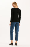 Cotton Cashmere Crewneck - Black