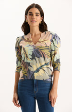 Lily Jersey Autumn Leaves Sweater - Autumn Leaves