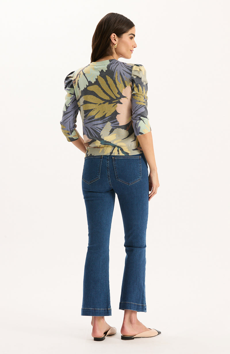 Lily Jersey Autumn Leaves Sweater - Autumn Leaves
