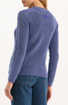 Mineral Wash Crew Neck Sweater - Royal