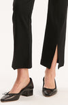 Margie Ponte Slit Front Pant - Black