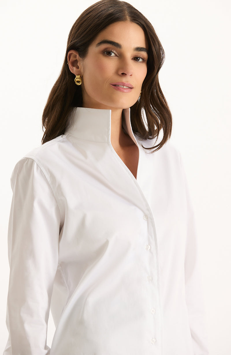 Natalie Cotton Shirt - White