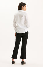 Margie Ponte Slit Front Pant - Black