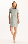 Casey Knit Dress - Menswear Plaid
