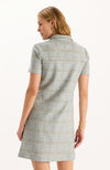 Casey Knit Dress - Menswear Plaid