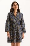 Emory Cotton Embroidered Dress - Embroidery Print