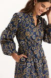 Emory Cotton Embroidered Dress - Embroidery Print