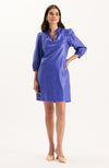 Sherri Vegan Leather Dress - Regal Blue