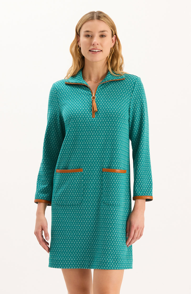 Helena Knit Dress - Aegean