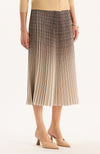 Cara Pleated Skirt - Ombré Plaid
