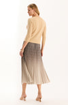 Cara Pleated Skirt - Ombré Plaid