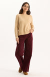 Scottie Corduroy Flare Leg Pant - Tawny Port