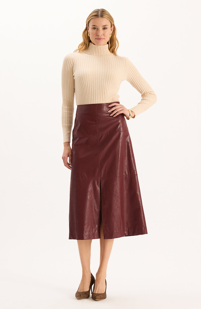 Cotton Cashmere Turtleneck - Winter Wheat