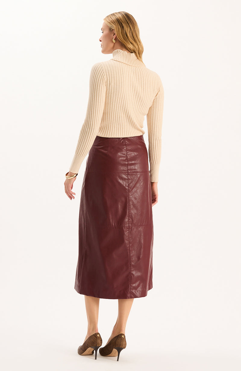 Cotton Cashmere Turtleneck - Winter Wheat
