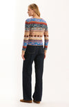 Daniella Novelty Stitch Cardigan - Multi Pattern