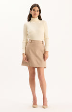 Twiggy Houndstooth Skirt - Multi Houndstooth