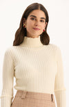 Cotton Cashmere Turtleneck - Vanilla