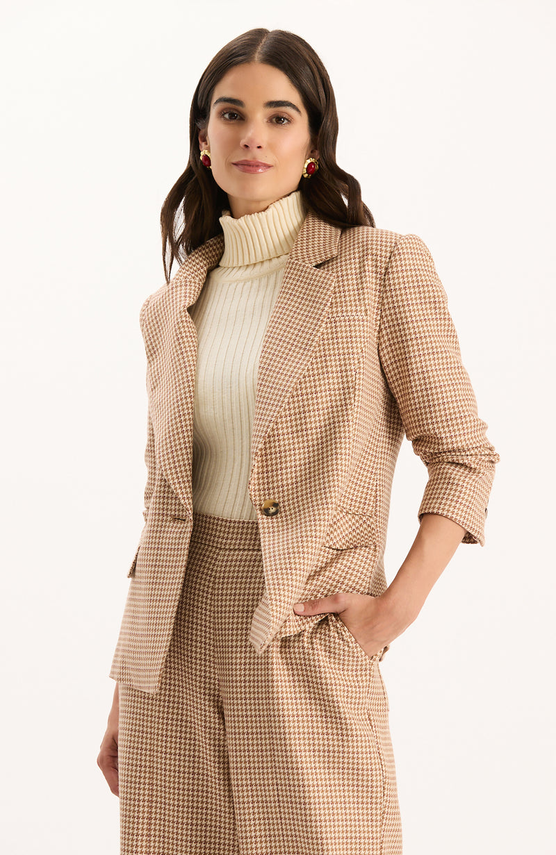 Taylor Houndstooth Blazer - Multi Houndstooth