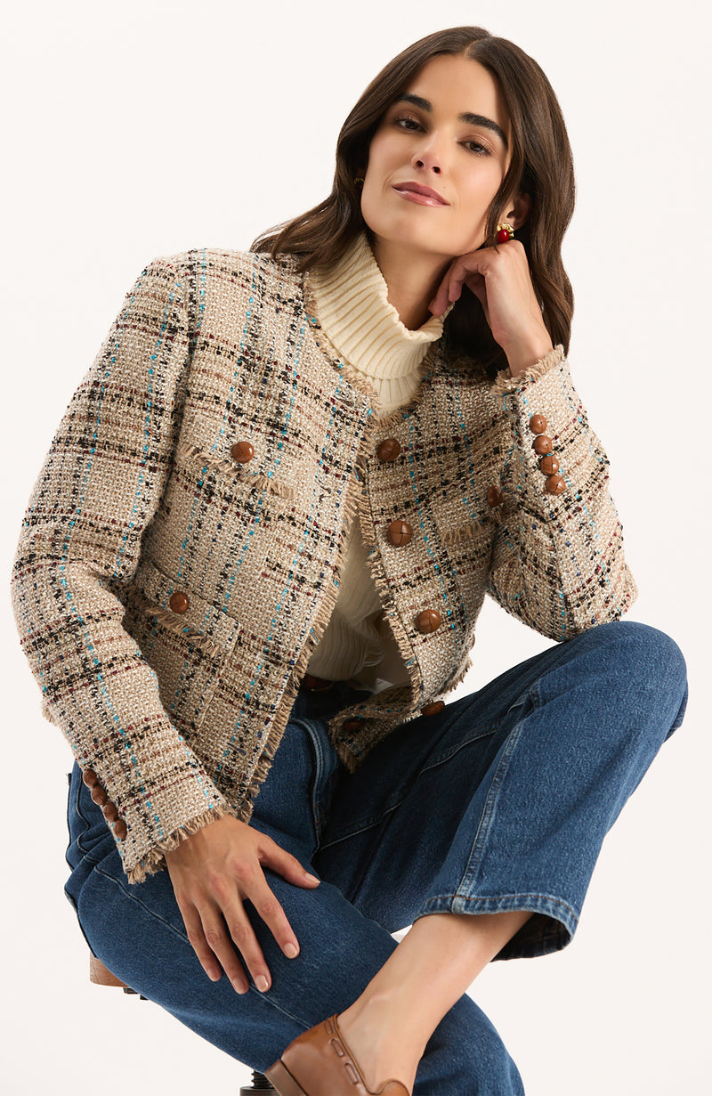 Randy Hyland Bouclé Jacket - Multi Boucle