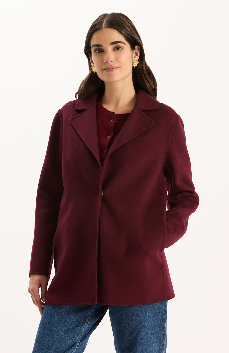 Shannon Car Coat - Tawny Port