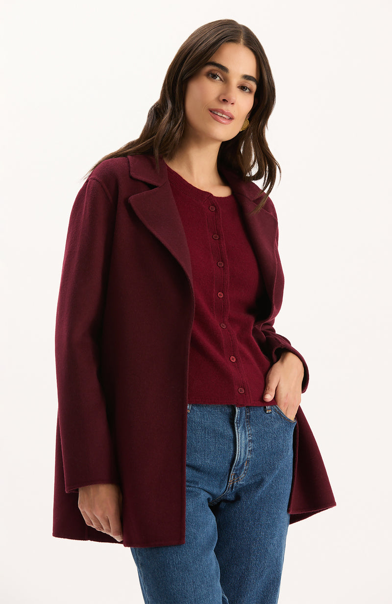 Shannon Car Coat - Tawny Port