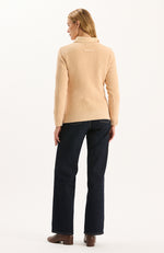 Mineral Wash Crew Neck Sweater - Winter Wheat
