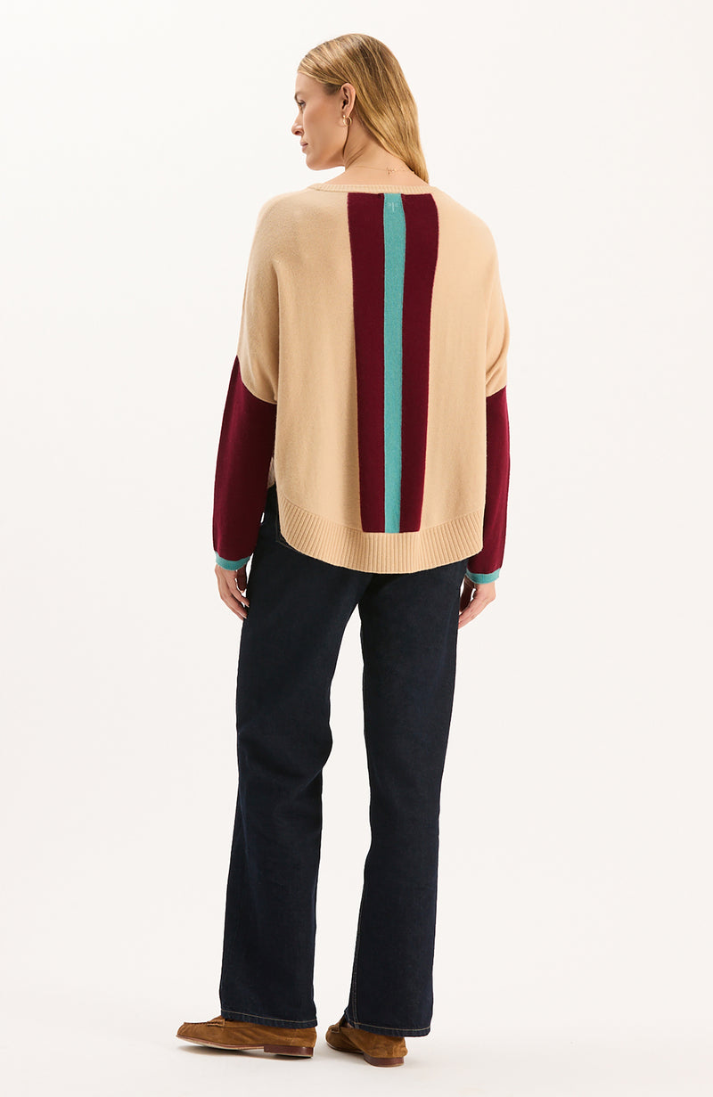 Bailey Cashmere Color Block Capelet - Multi Colorblock
