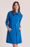 Kim Cotton Cashmere Dress - Sapphire